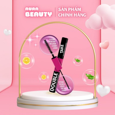 Mascara Silkygirl 2 Đầu Làm Cong, Dày & Cố Định Hinh Mi Double Take Waterproof Duo Mascara