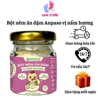 Bột nêm ăn dặm Anpaso vị nấm hương 60g